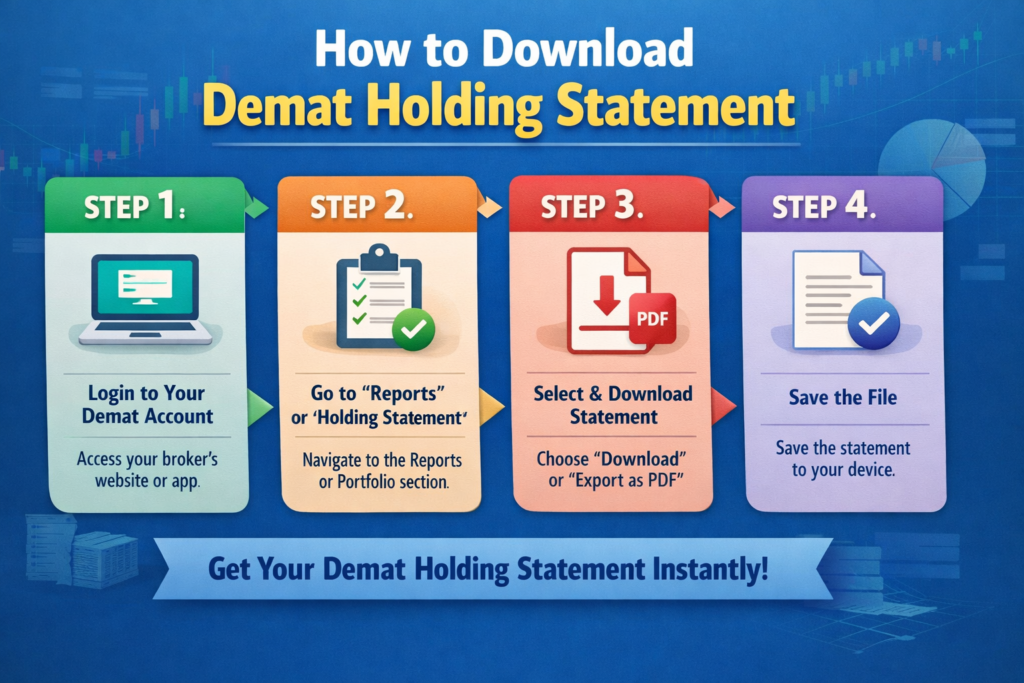 How to Download Demat Holding Statement